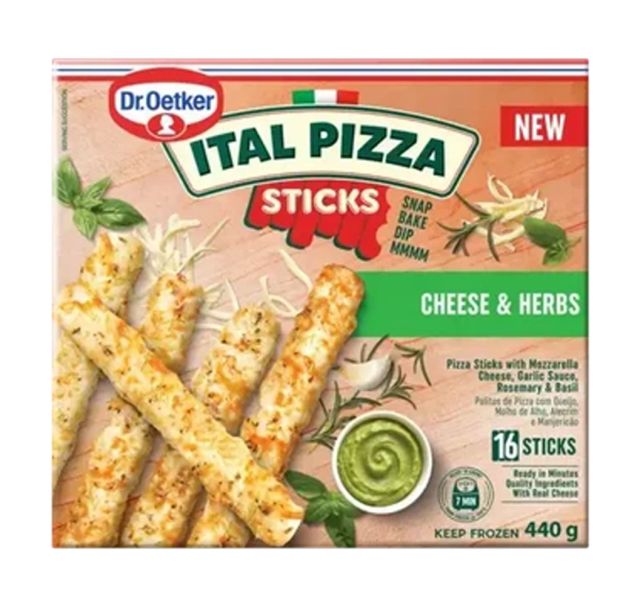 PIZZA STICKS CHEESE & HERBS 440G (16) | Econofoods