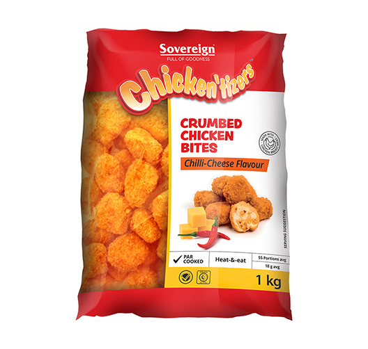 SOVEREIGN CHILLI CHEESE CHICKEN BITES Econo Foods