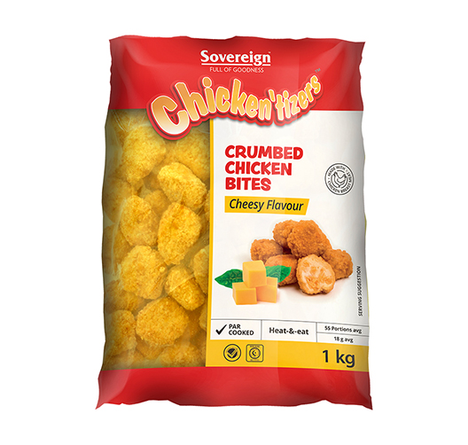 SOVEREIGN S/STYLE CRUMBED CHICKEN CHEESY BITES Econo Foods