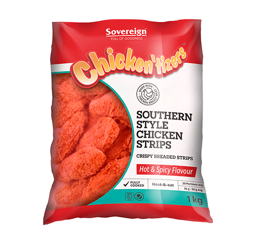 CHICKEN STRIPS SPICY SOV S/STYLE Econo Foods