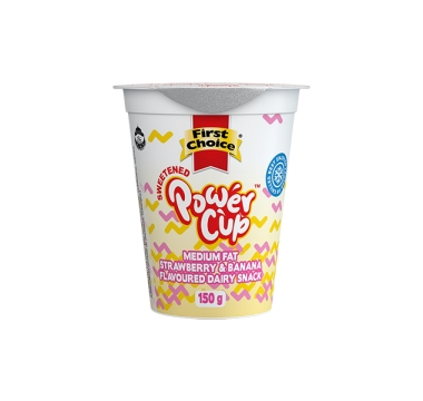 FIRST CHOICE SNACK POWER CUP STRAWBERRY BANANA