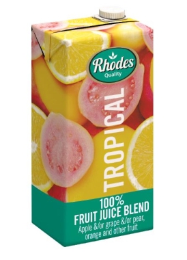 RHODES TROPICAL FRUIT JUICE