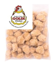 GOLDI CRUMBED TRADITIONAL CHICKEN POPS (FROZEN)