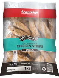 SOUTHERN STYLE CRUMBED CHICKEN STRIPS 1KG