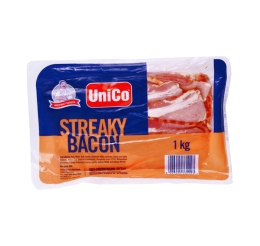 UNICO STREAKY BACON (CHILLED) 1KG
